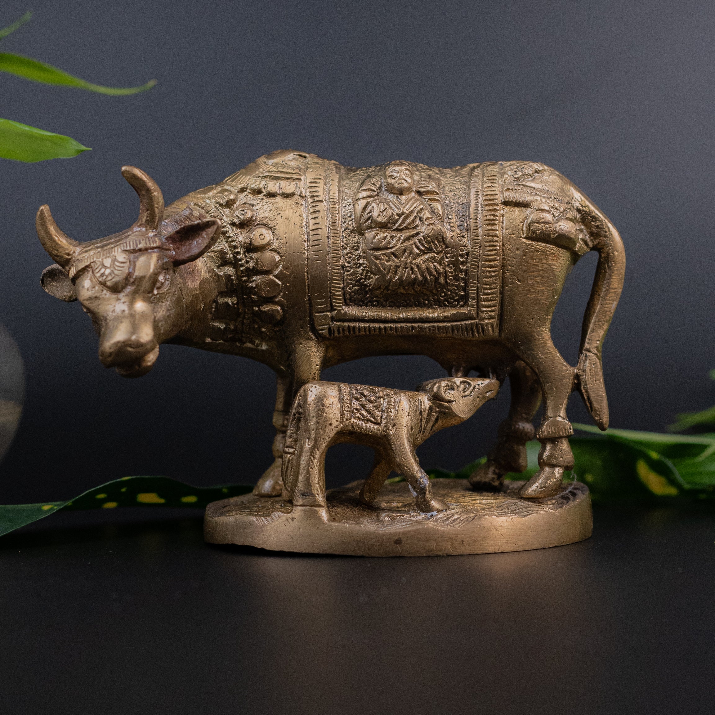 Brass Cow Calf