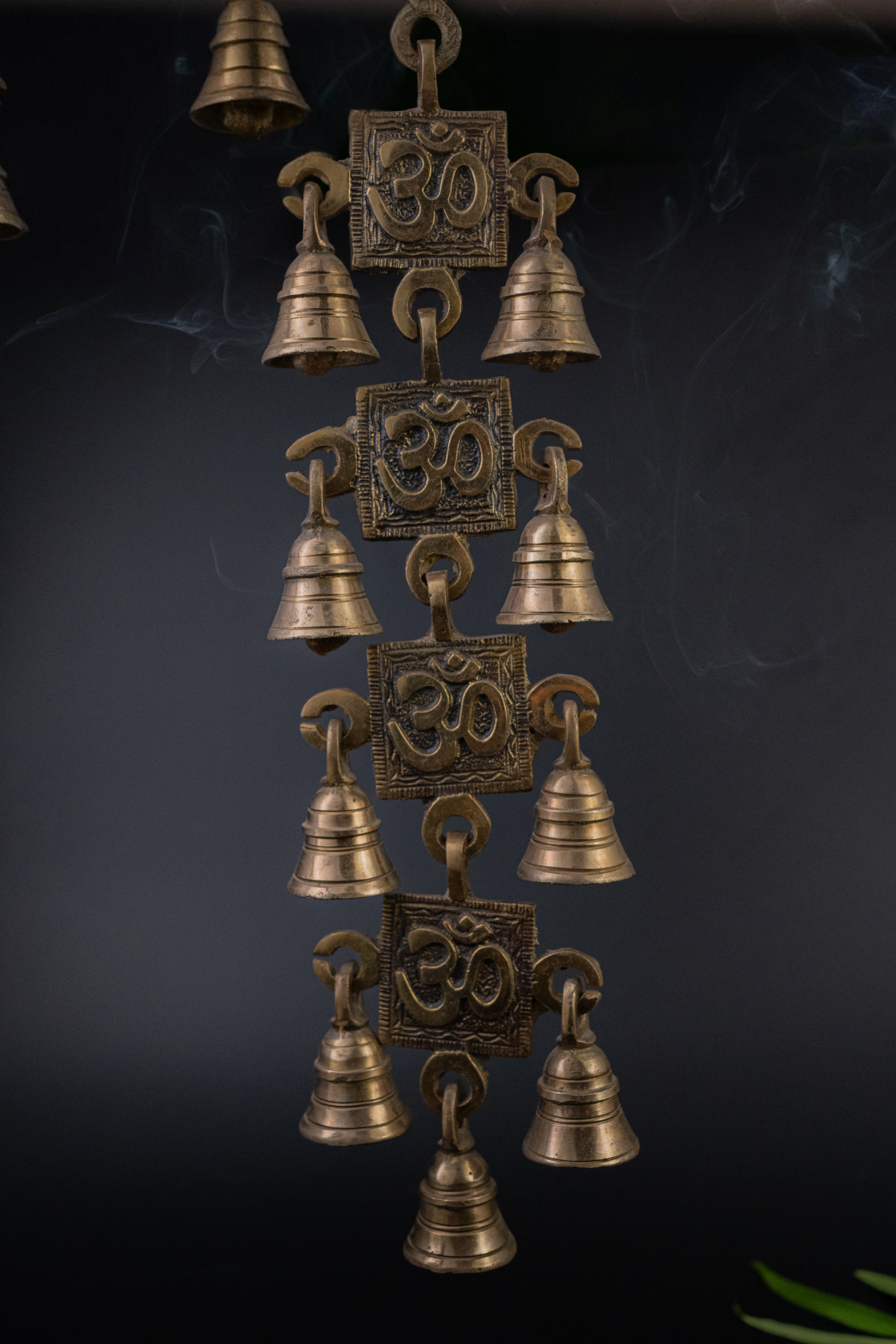 Pure Brass Handcrafted Wind Chimes/Wall Hanging - 14.5" Height