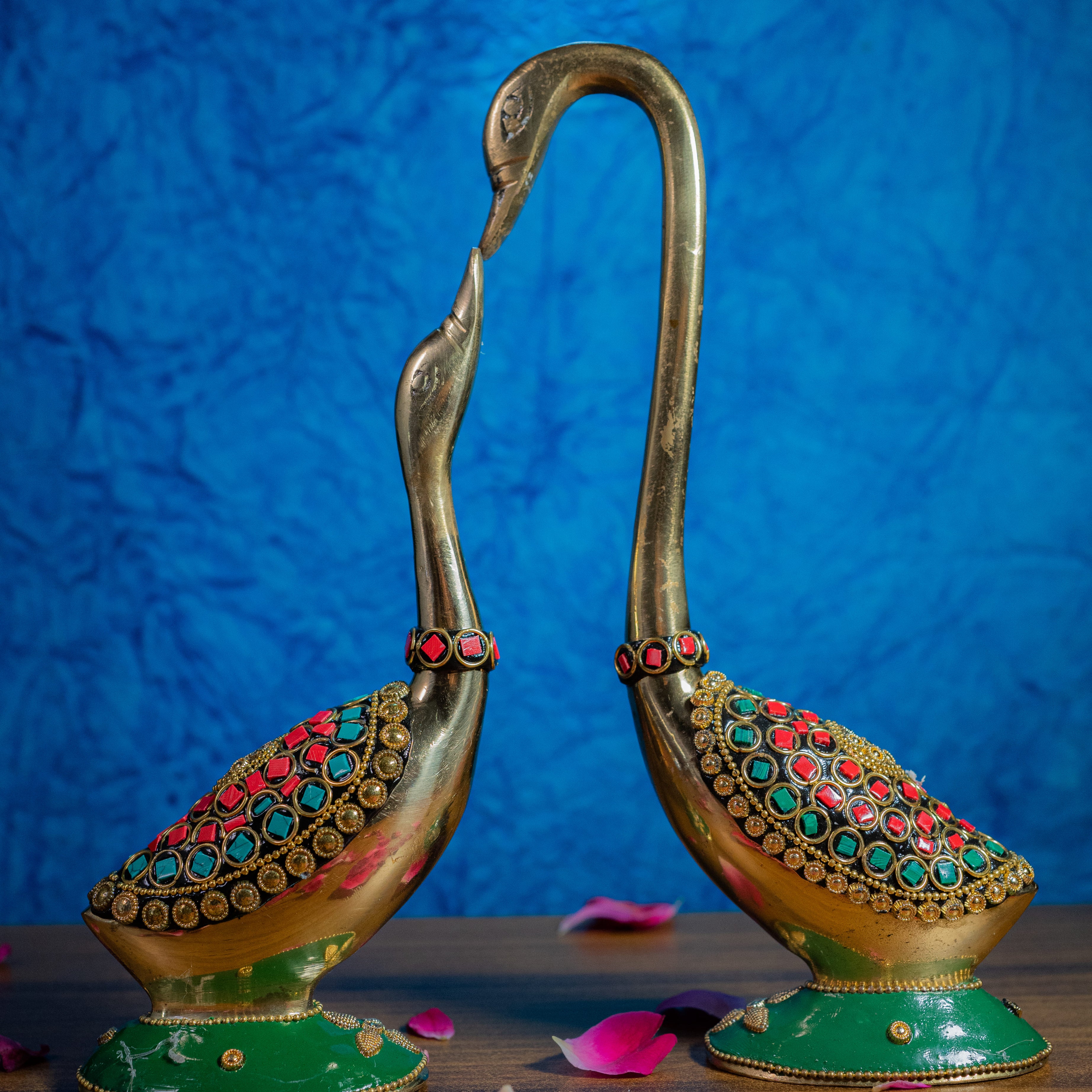 Brass Swan Pair Handicraft