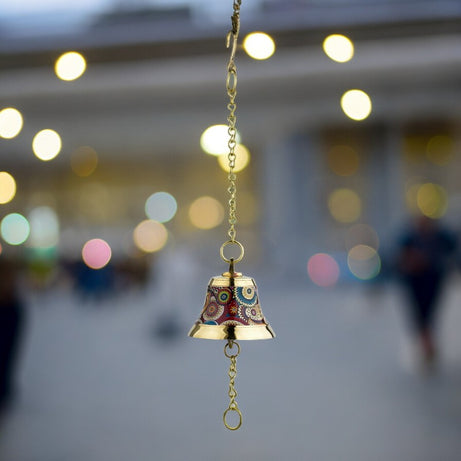 Handcrafted Colorful Bell with Chain