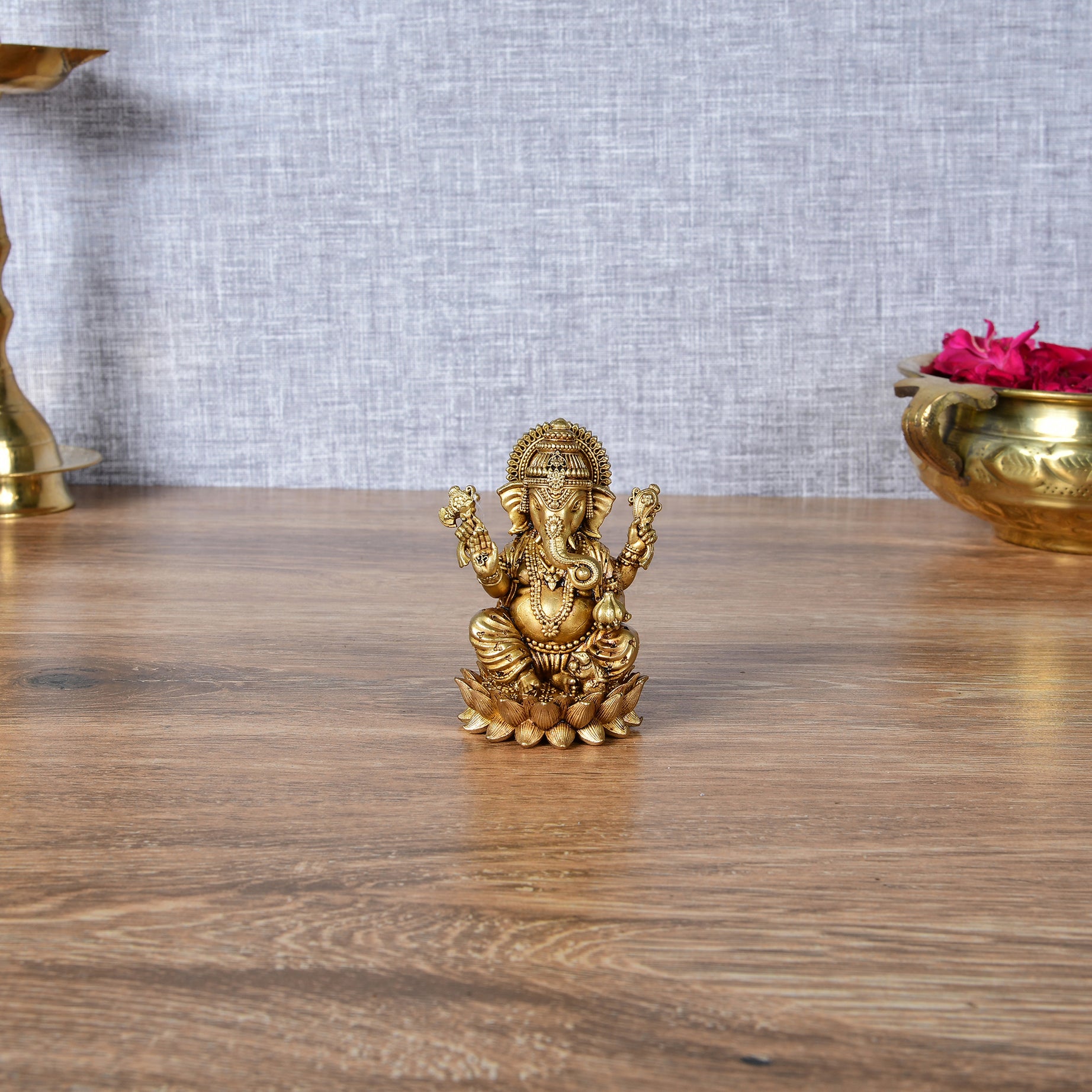 Brass Superfine Ganesh Ji - 3" Height