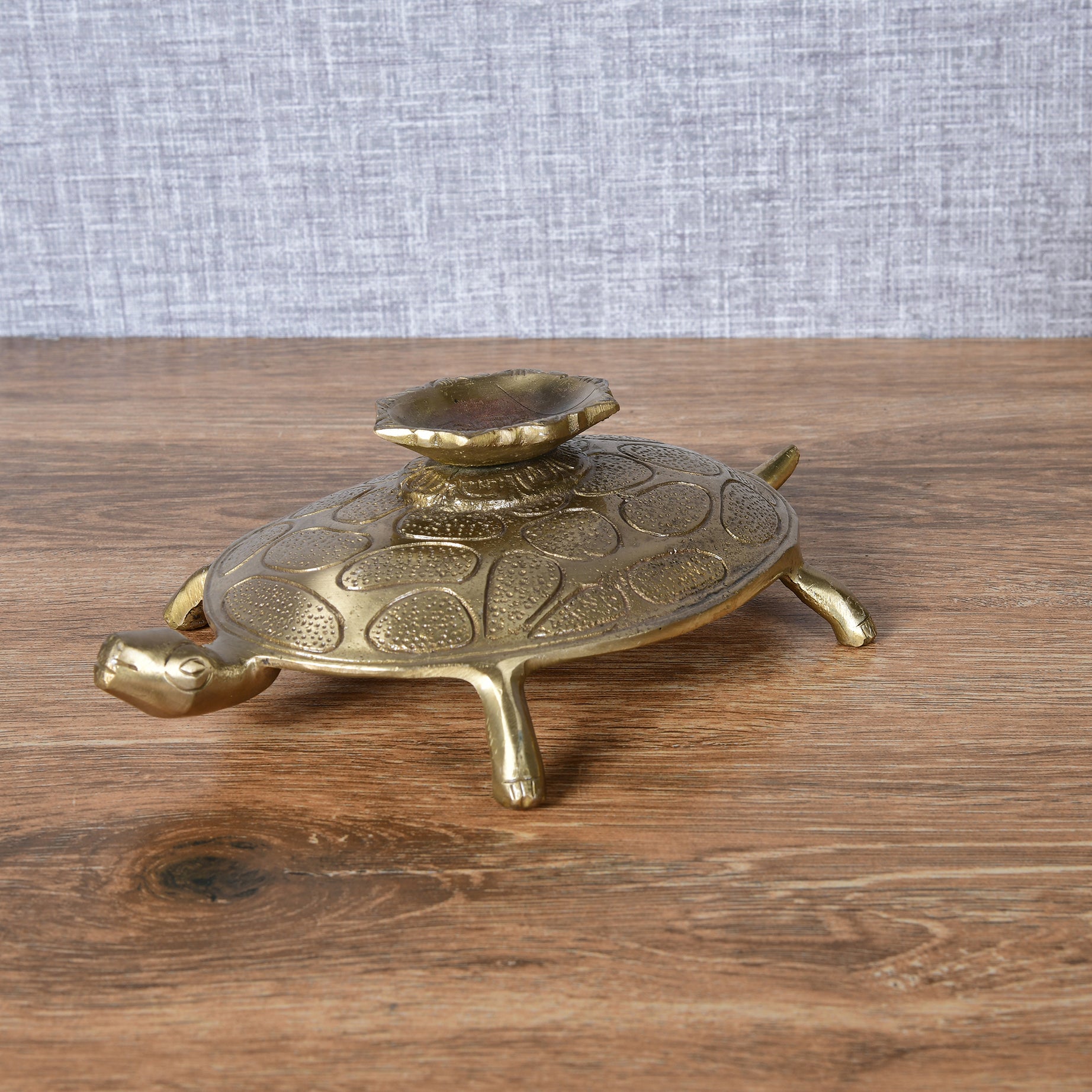 Brass Turtle with Diya