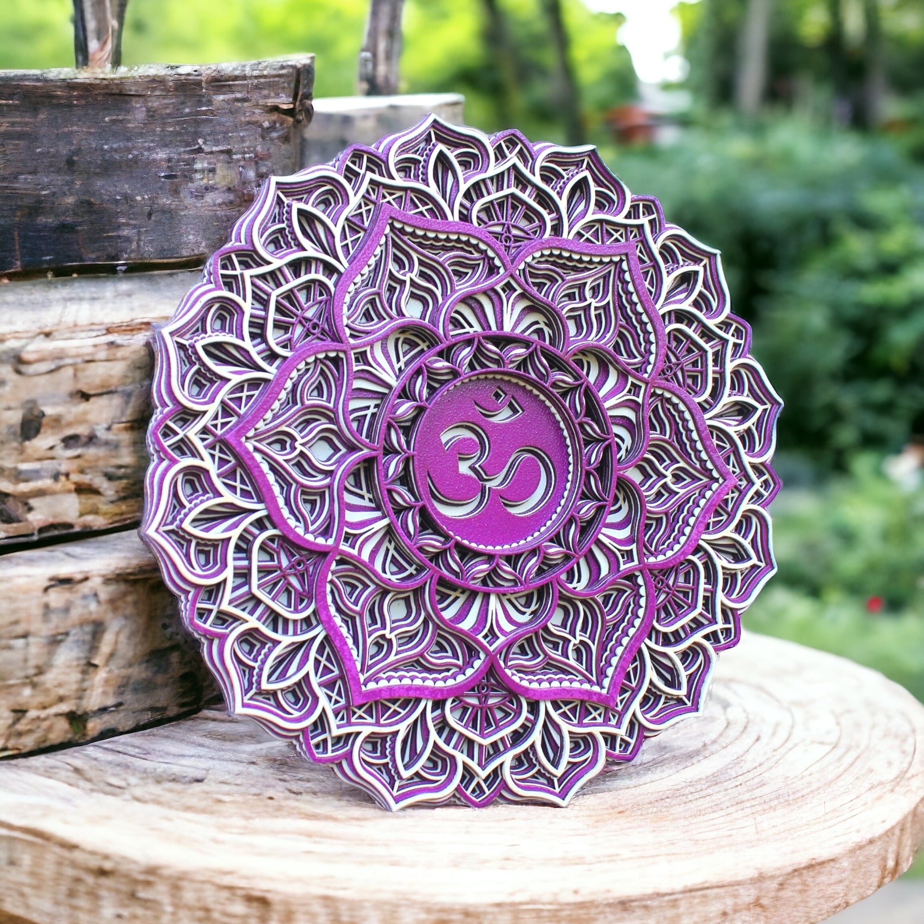 Crown Chakra Mandala Wall Hanging- Meditation, Sahasrara Chakra, Connecting to inner self Focus